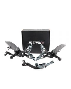 Pedal JDsoon adecuado para BMW S1000RR 19-20-21-22 años pedal elevado modificado soporte de pedal delantero de fibra de carbono