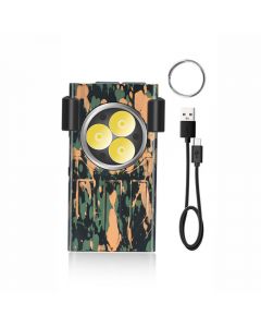Lightmalls EDC USB Tipo-C Recargable Fuerte Luz Portátil Pesca Linterna Magnética