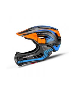 RockBros 2 en 1 casco de seguridad extraíble cobertura completa y media cubierta cascos para niños bicicleta ciclismo