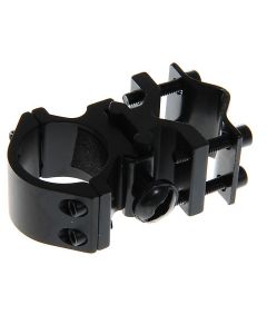 Abrazadera de soporte de montaje de linterna de Metal práctica de 2.75 "con herramienta de instalación para bicicleta (negro)