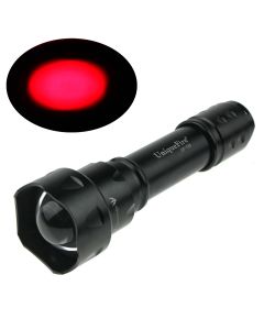Uniquefire Uf-T20 Cree Ajustable Q5 Led 1 Modo Zoom Torch Linterna De Color Rojo (1 * 18650, No Incluy)