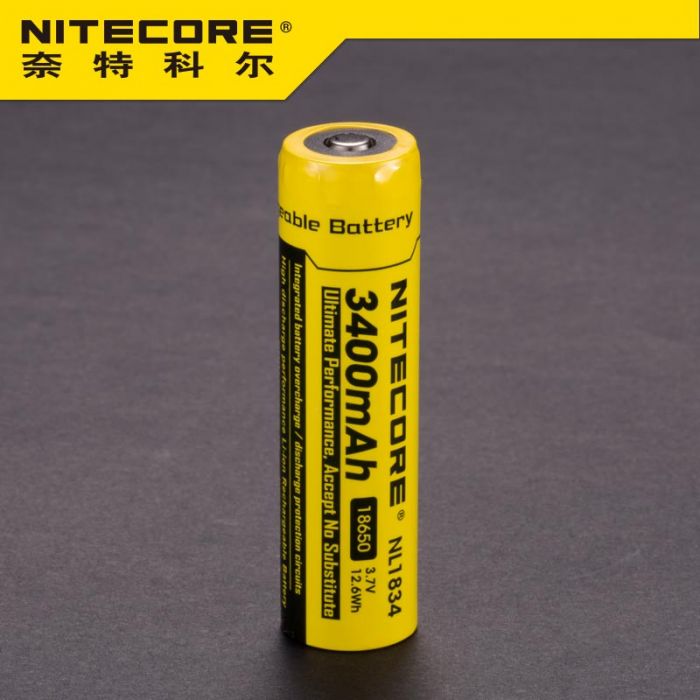 Bateria 18650 Nitecore Nl1834 3400mah Protegida Lampara – eledelitio