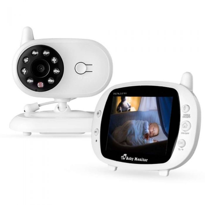 Camara De Vigilancia Para Bebe Monitor Vision Nocturna Audio Temperatura  Cancion 